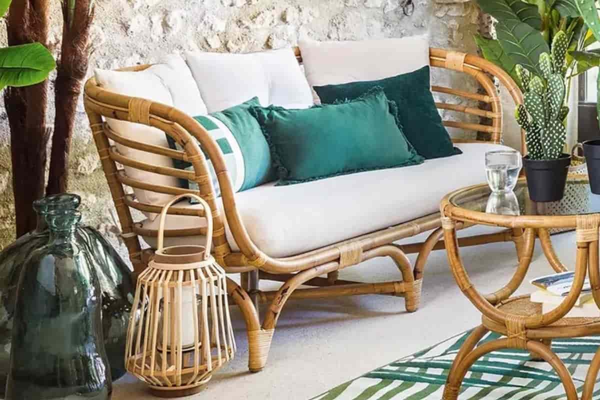 Divano in rattan Farah