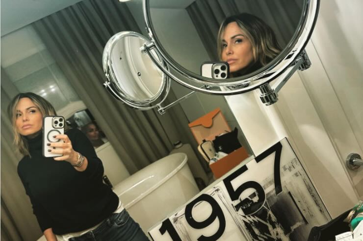 selfie allo specchio Sonia bruganelli