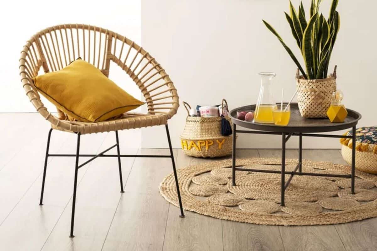 Poltrona in rattan Keko