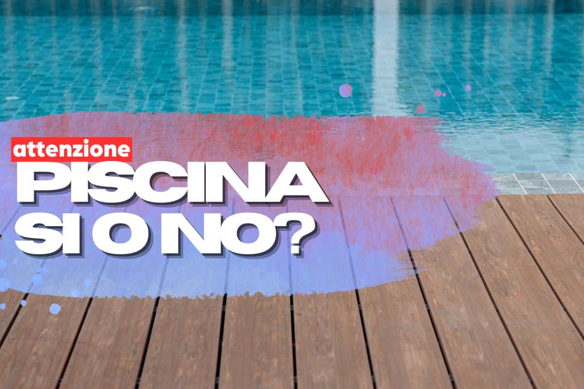 Bordo piscina con scritte