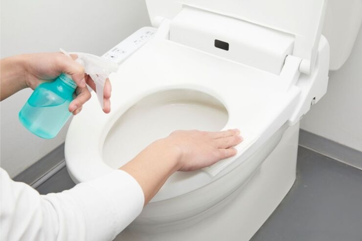 Spruzzare prodotto tazza del Wc