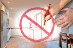 Progetto ristrutturazione casa e divieto