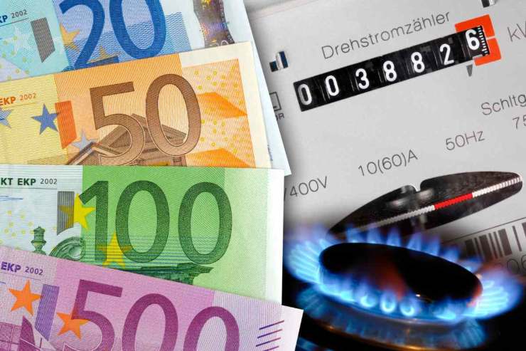 Soldi e fornello a gas