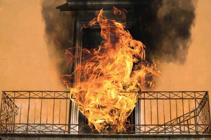 Incendio in appartamento