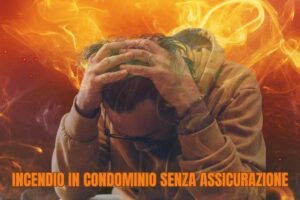 Uomo disperato e fuoco
