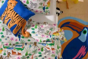 la collezione di biancheria novità Ikea per le camerette dei bambini