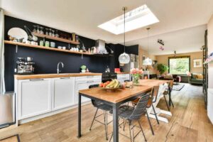 Una cucina open-space