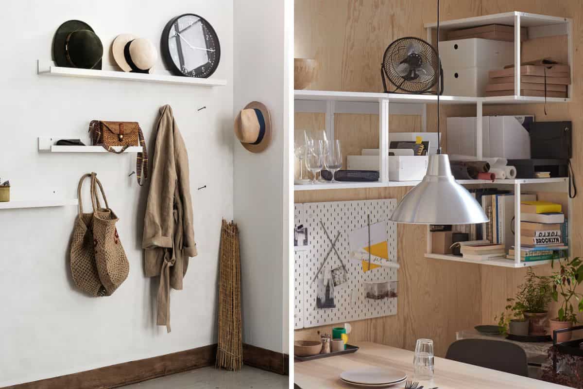 Mensole in ingresso e in studio