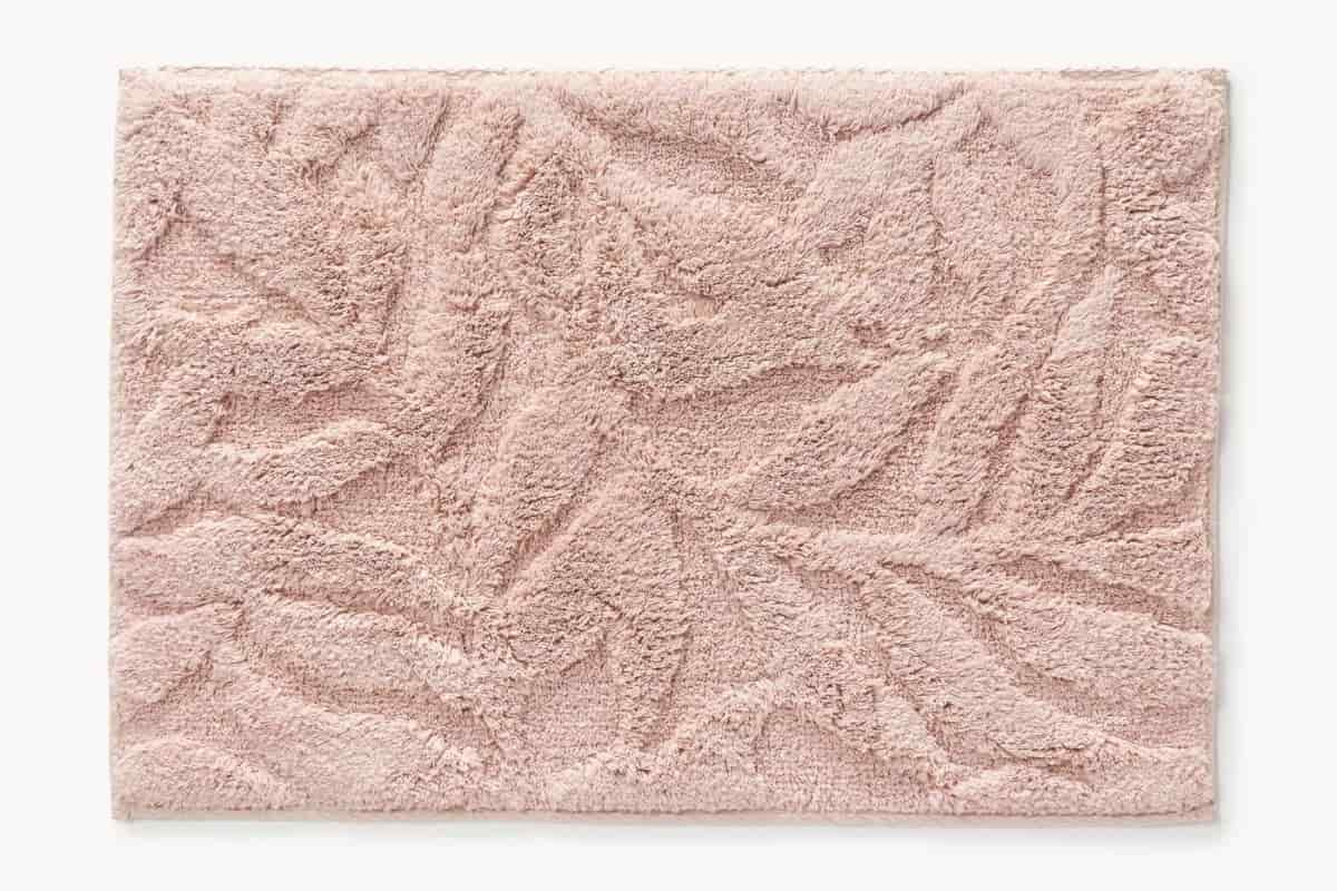tappetino bagno rosa