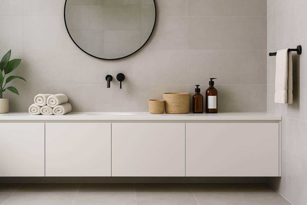 Mobile basso in bagno