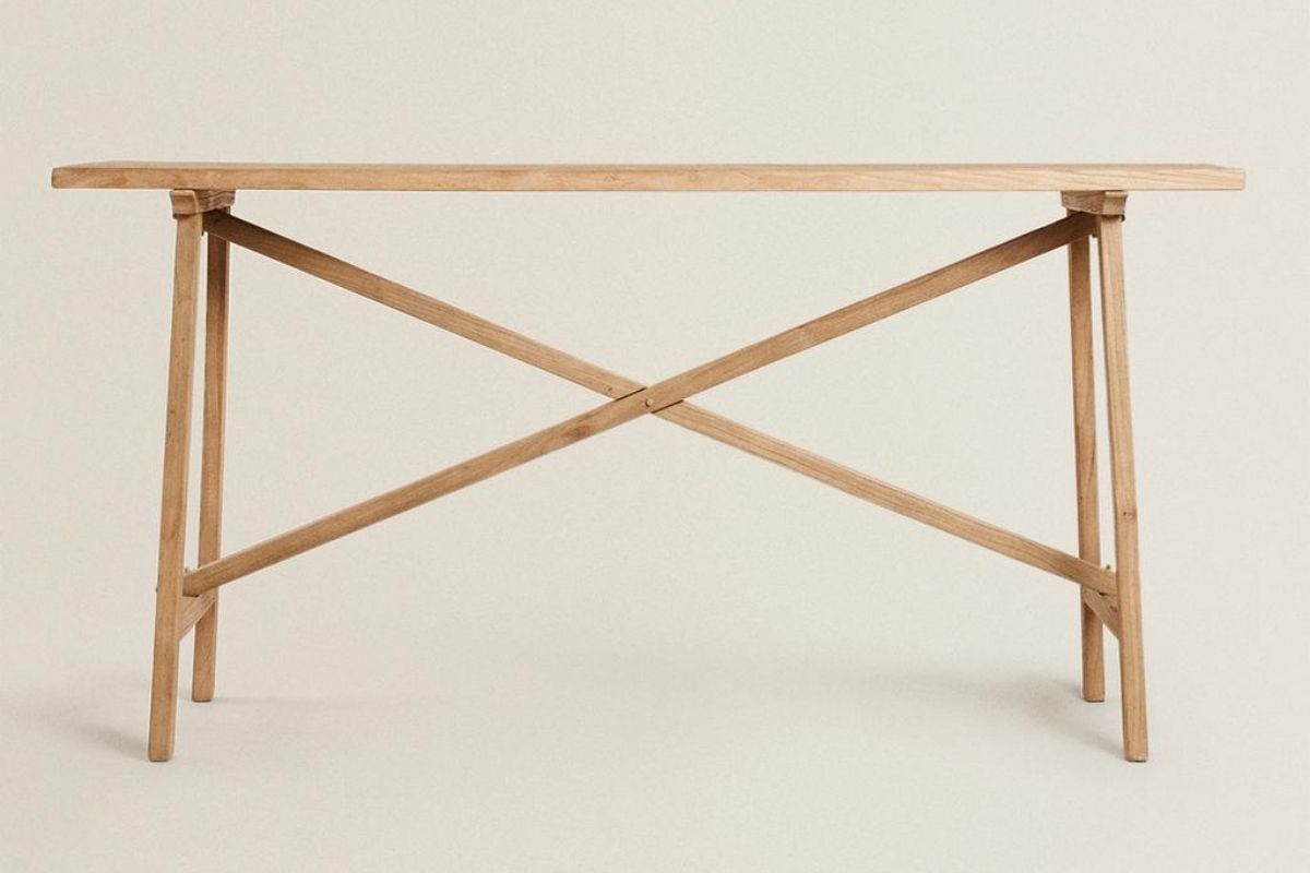 Consolle in legno di olmo