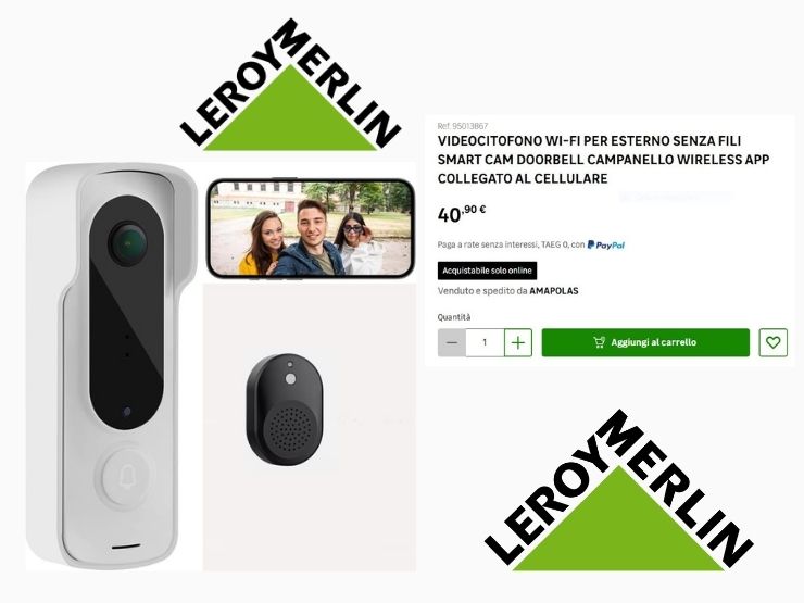 citofono collegato al cellulare della leroy merlin