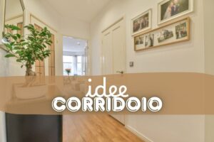 Corridoio con scritte in primo piano