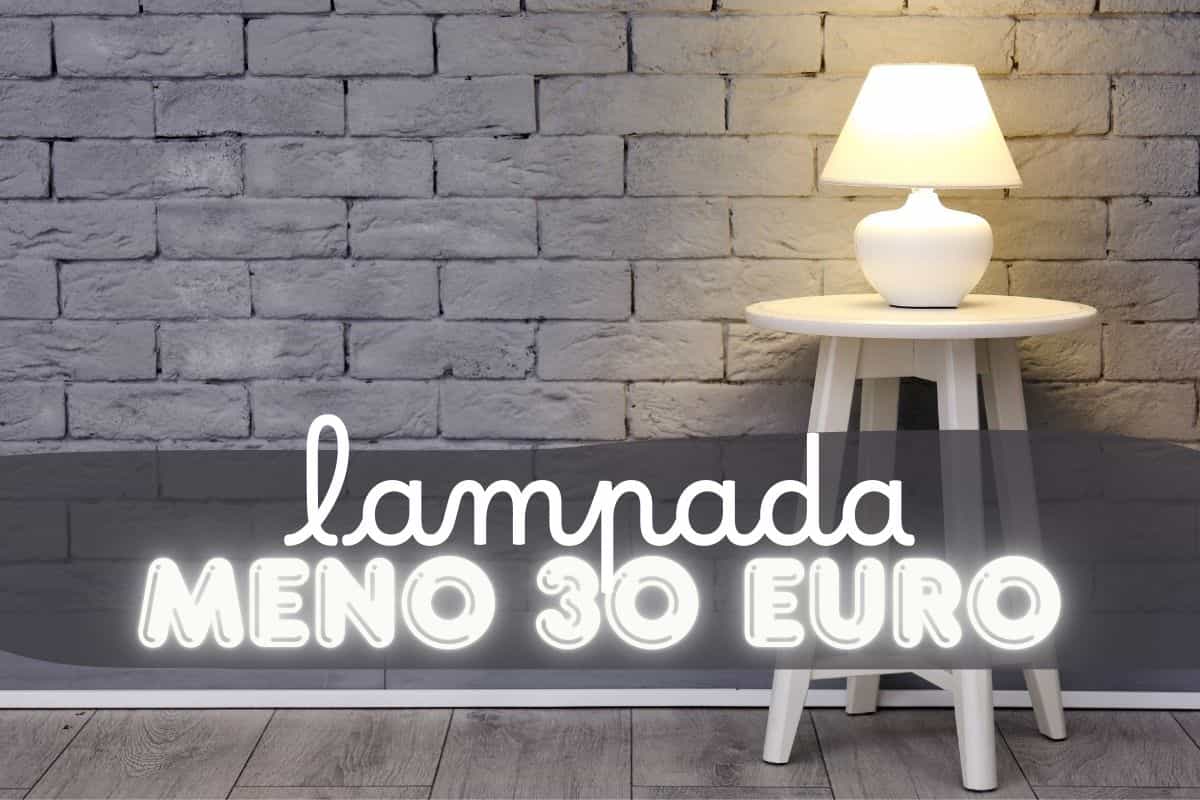 Lampada su sgabello di legno