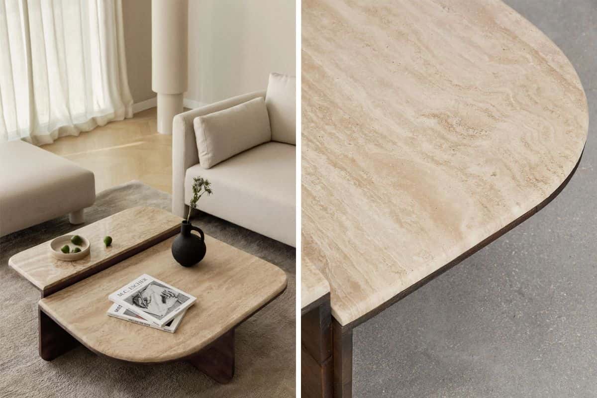 Tavolini in marmo antico