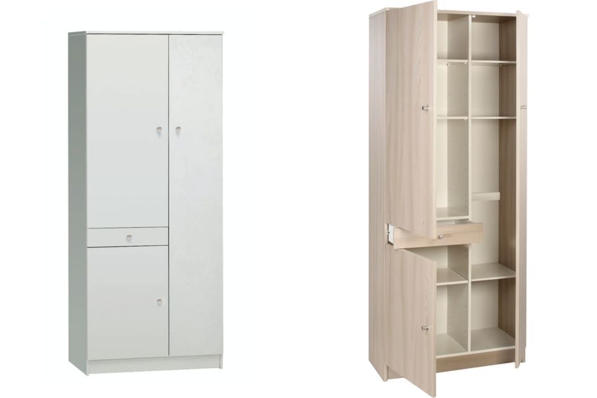 mobile bianco e rovere