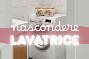 lavatrice e scritte in primo piano