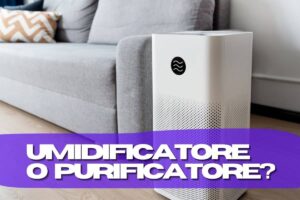 purificatore e divano