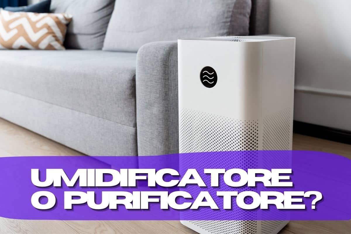 purificatore e divano