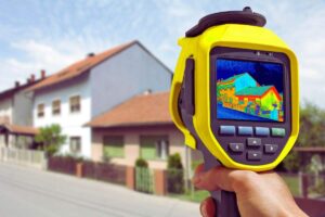 misuratore calore infrarossi e abitazione