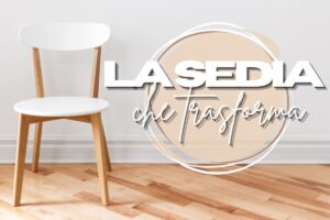 sedia bianche con scritte in primo piano