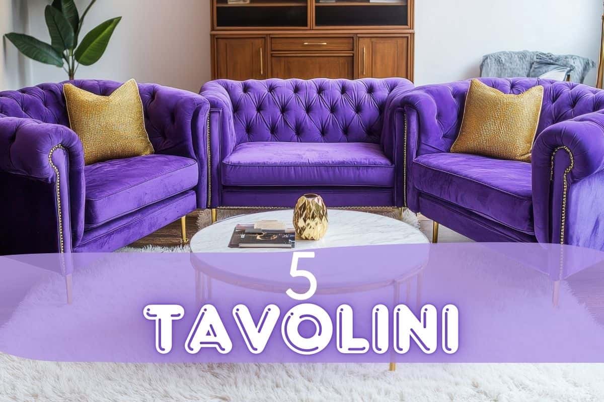 Salotto con tavolino centrale