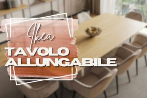 tavolo sfocato e scritte in primo piano