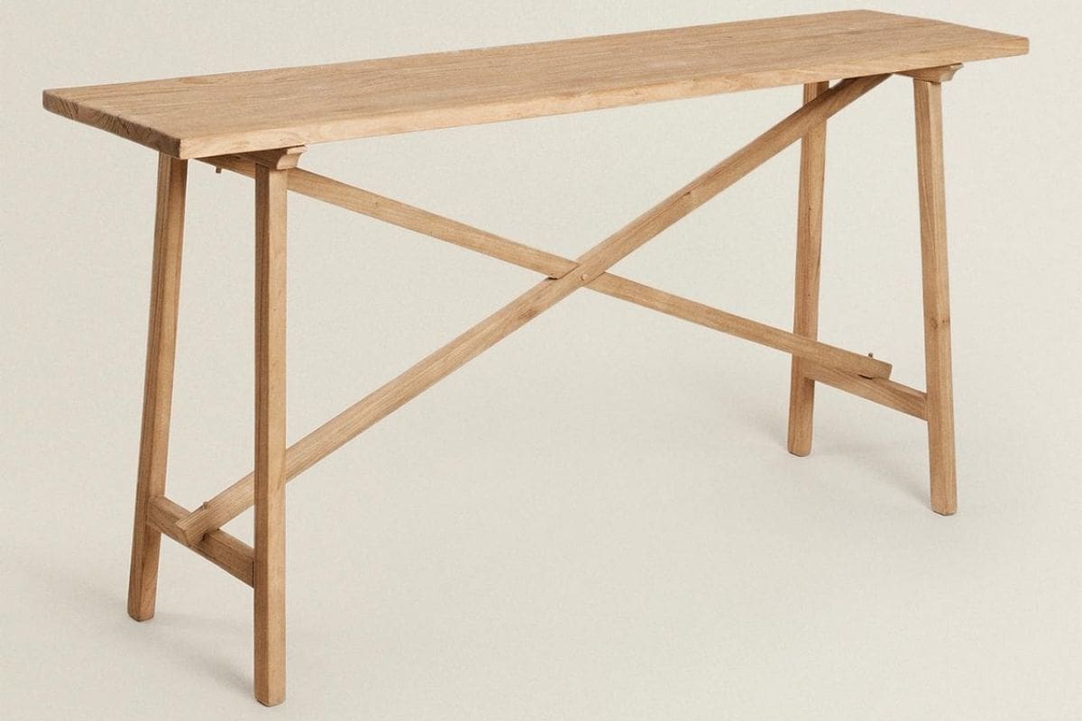 Consolle in legno di olmo