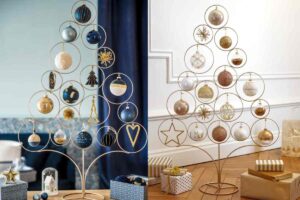 due Alberi di Natale in metallo Maisons du Monde