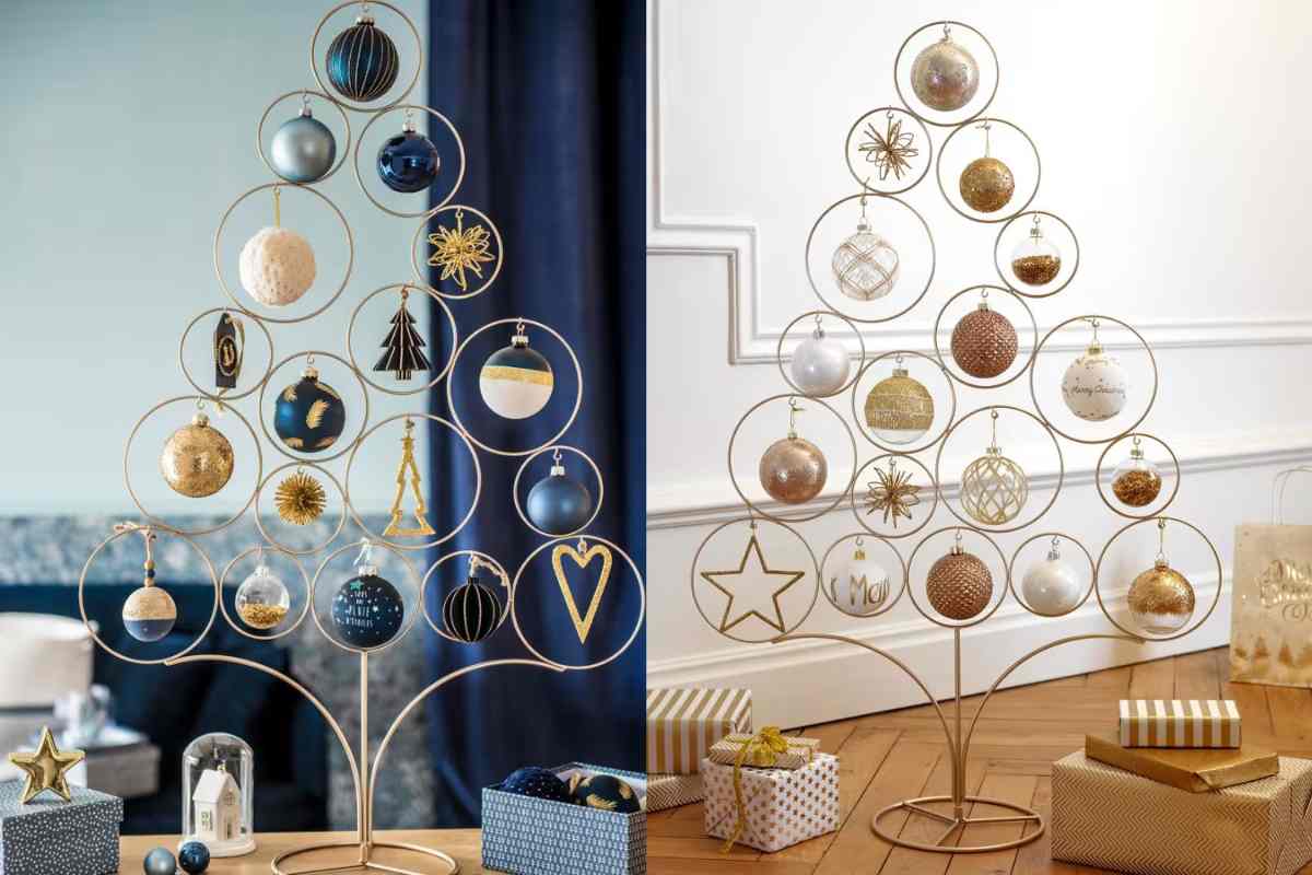 due Alberi di Natale in metallo Maisons du Monde