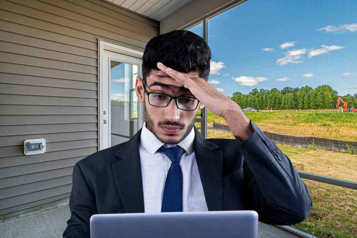 Uomo preoccupato