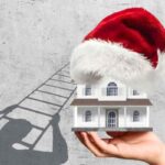 casa e cappello di natale