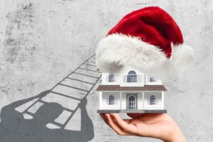 casa e cappello di natale