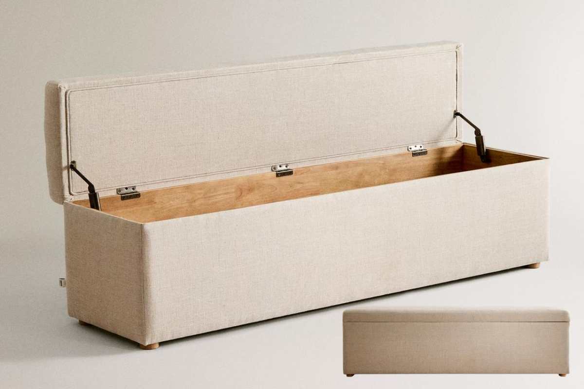 Panca contenitore grande imbottita Zara Home