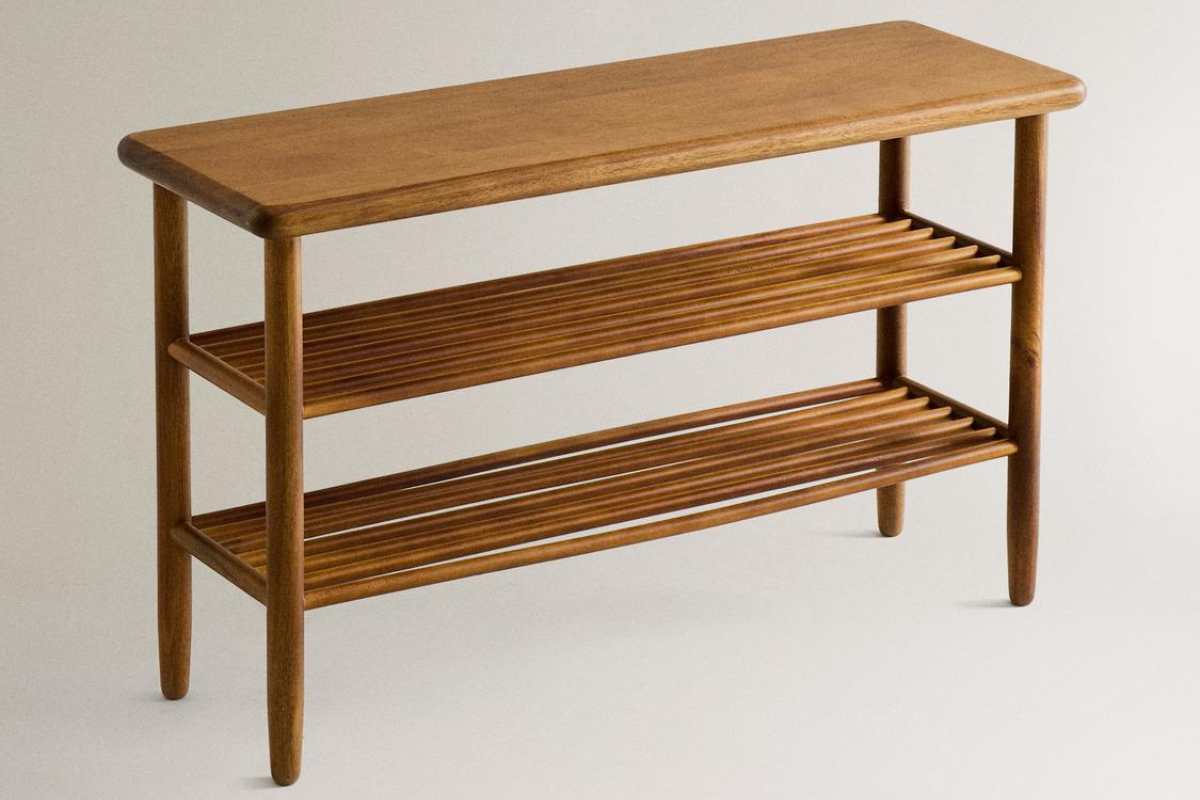 Panca scarpiera in acacia Zara Home
