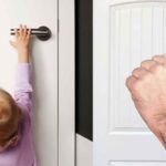 Bambino apre la porta