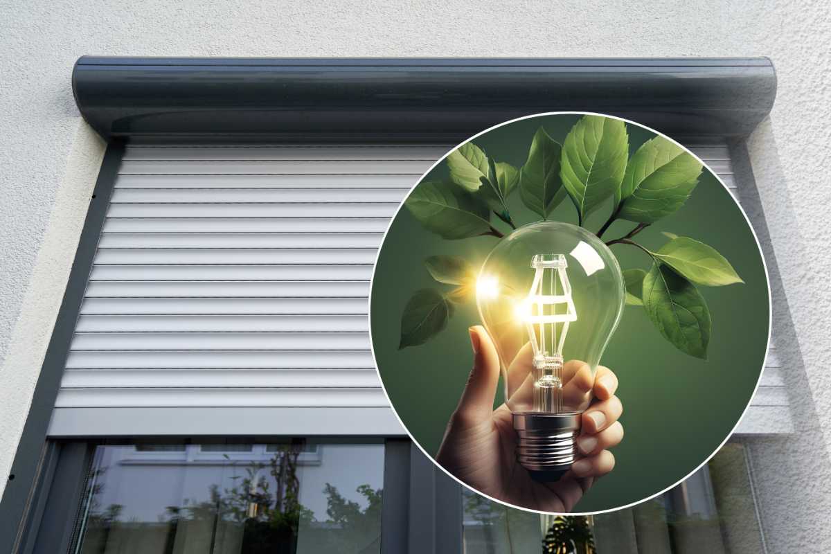 tapparella e lampadina green