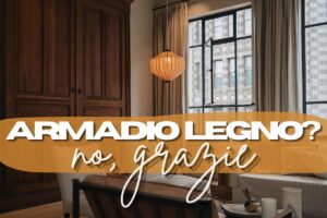 Stanza arredato con armadio legno