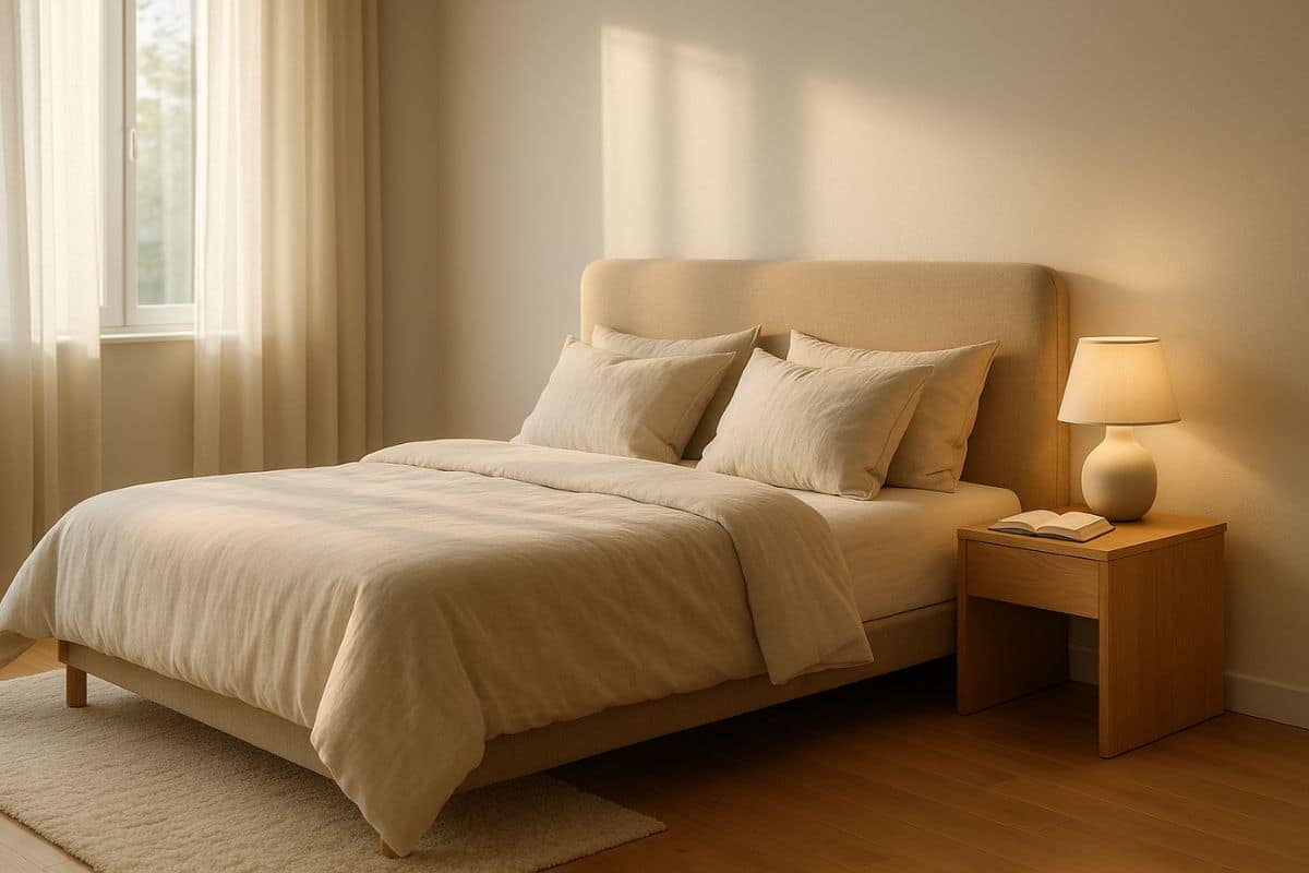 letto con testata