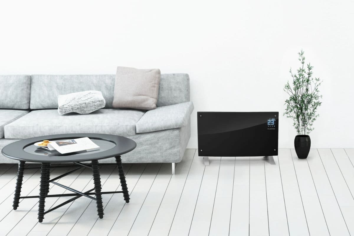 Stufa elettrica in salotto