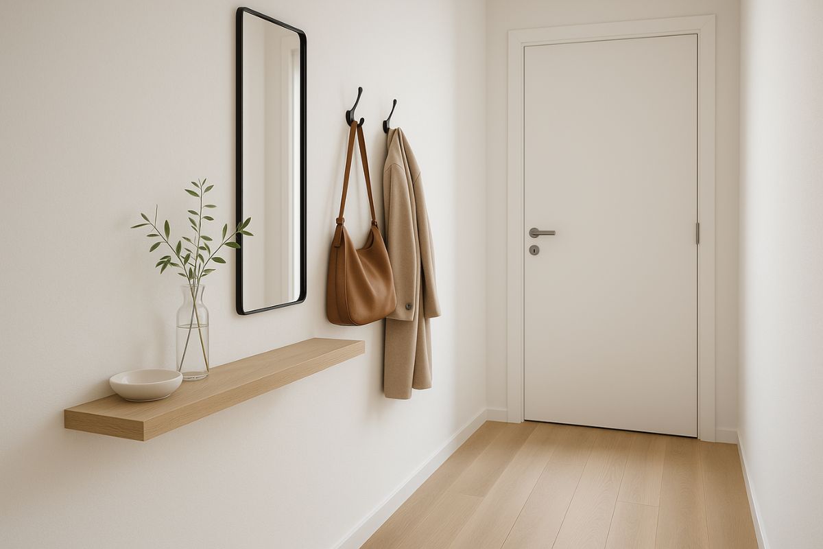 corridoio con mensola