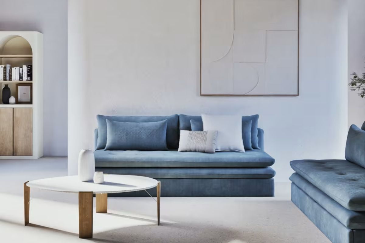 divano blu