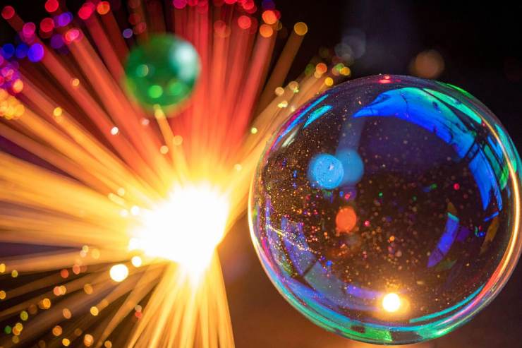 Delle luci a fibra ottica
