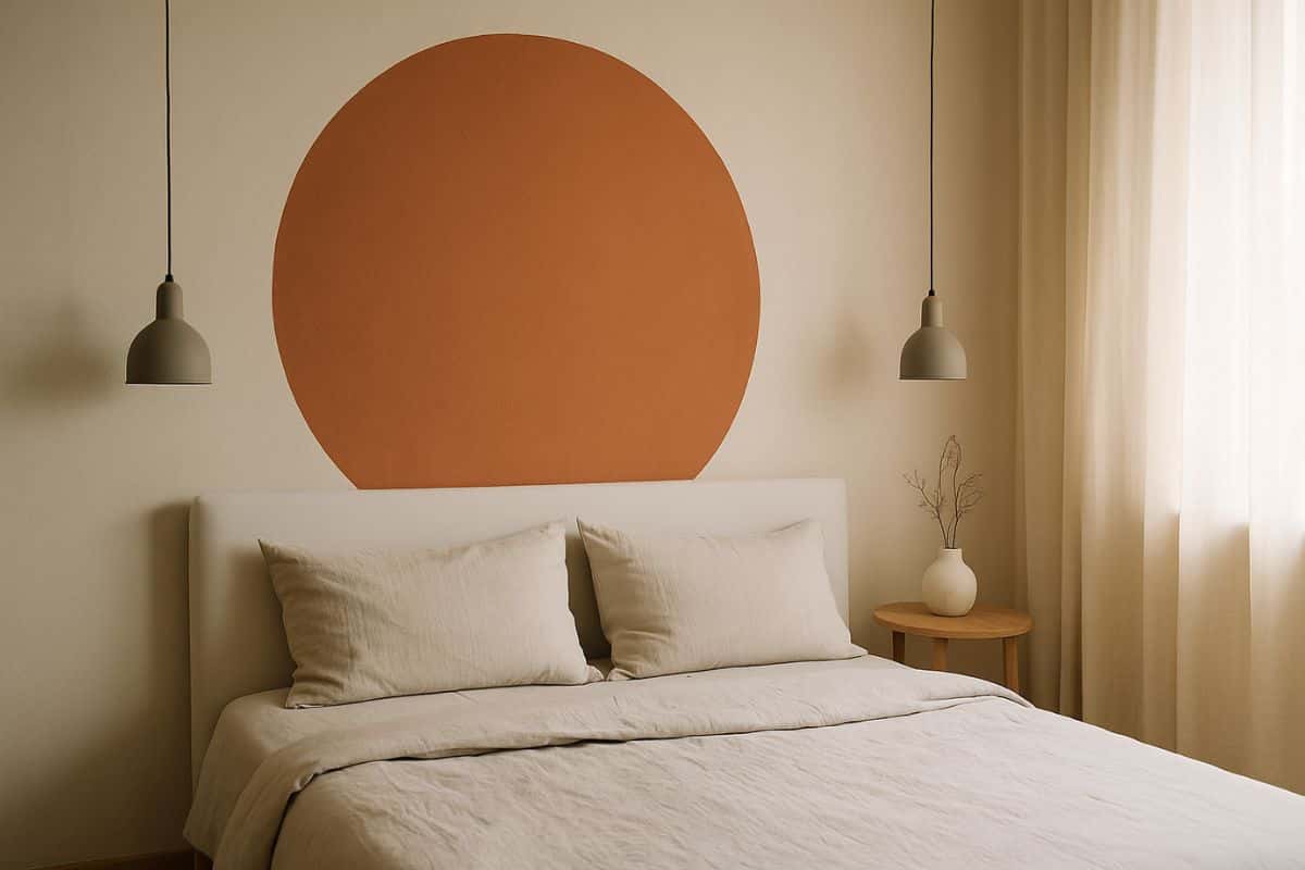 Forma geometrica su parete