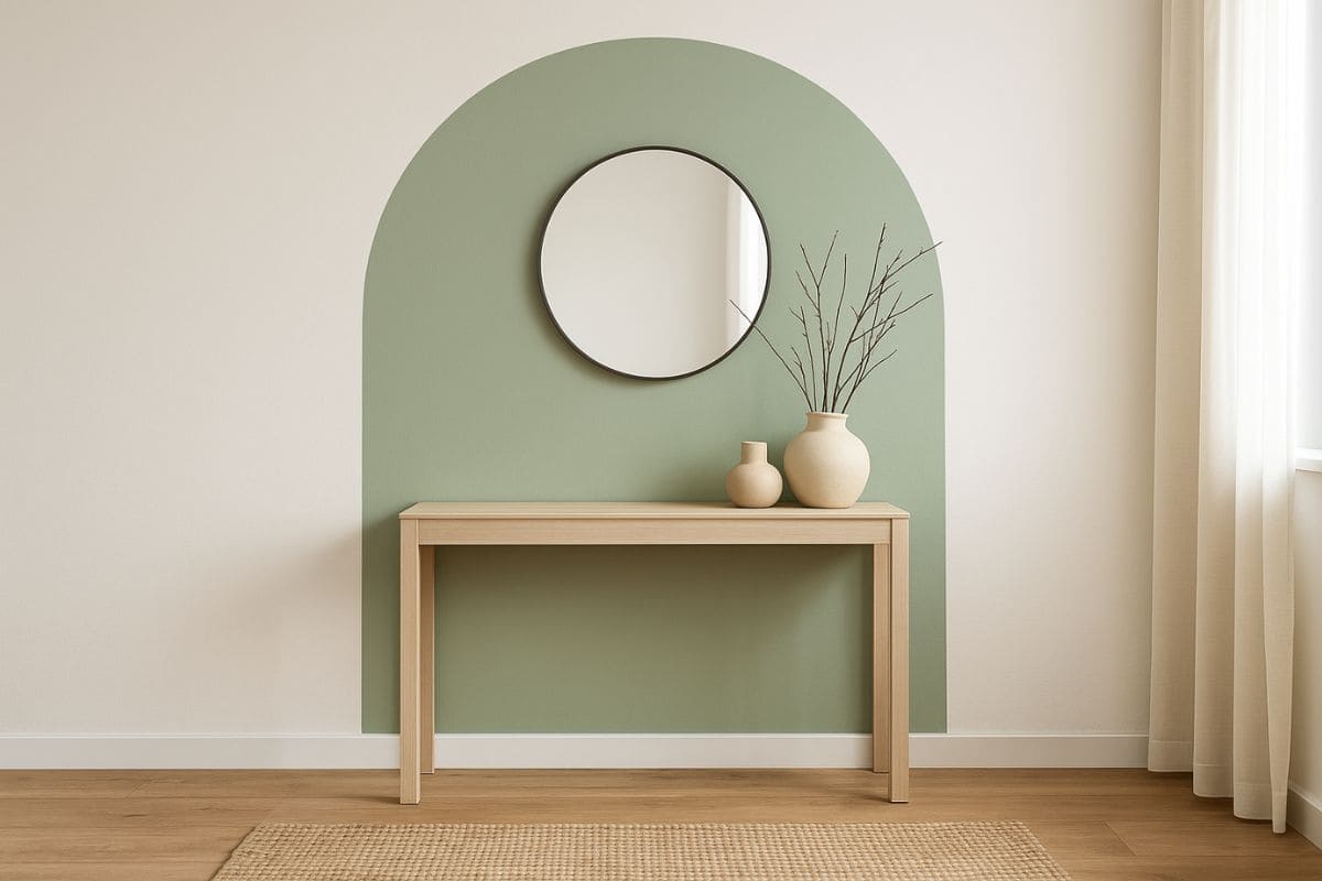 Forma geometrica su parete