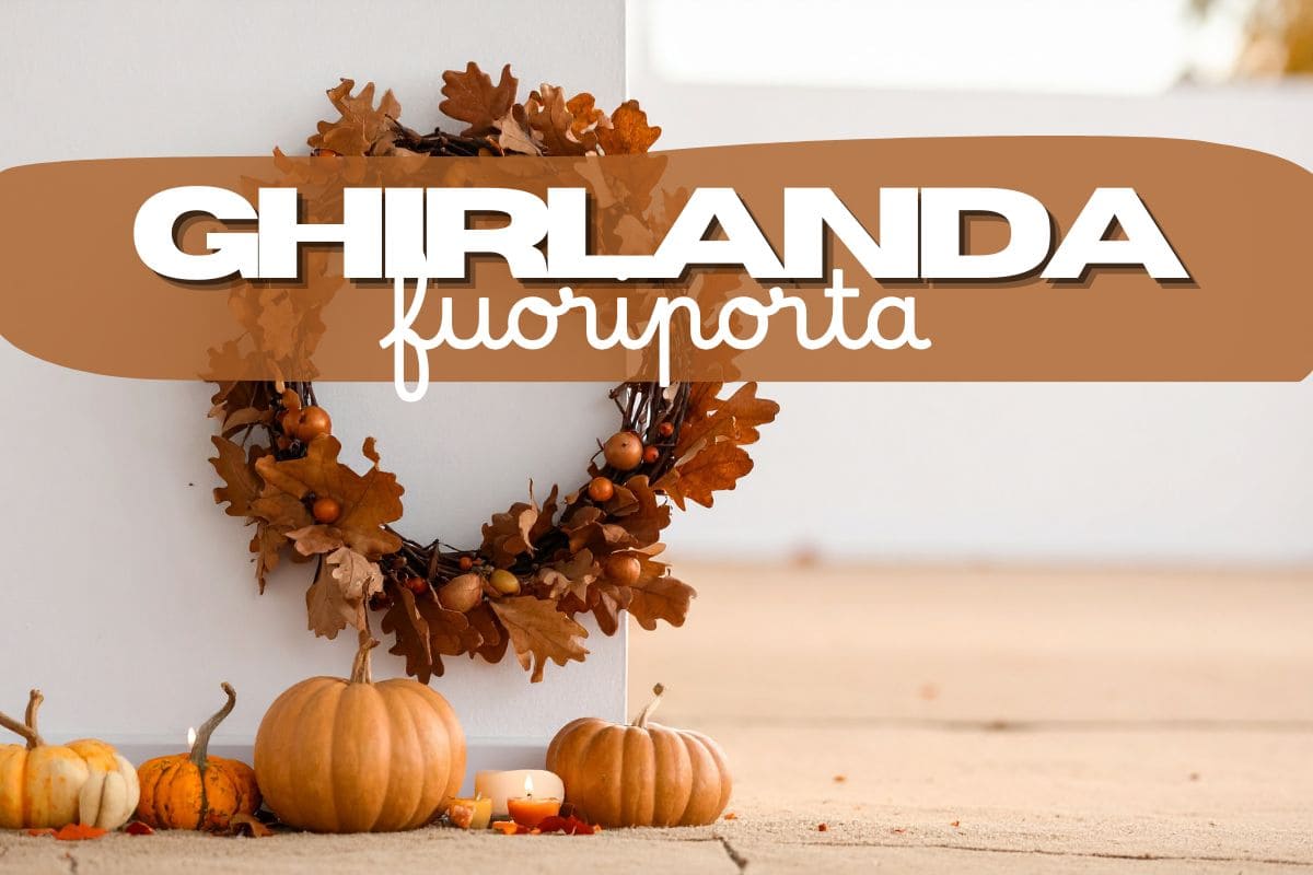 ghirlanda con foglie