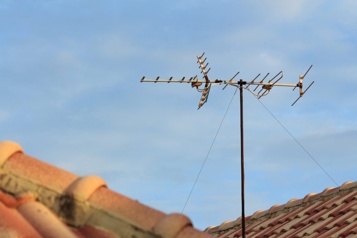 terrazzo con antenna