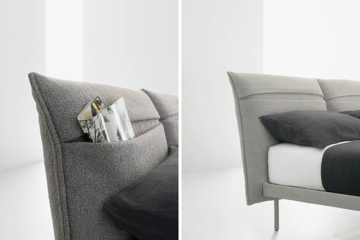 Testiera letto a tasca