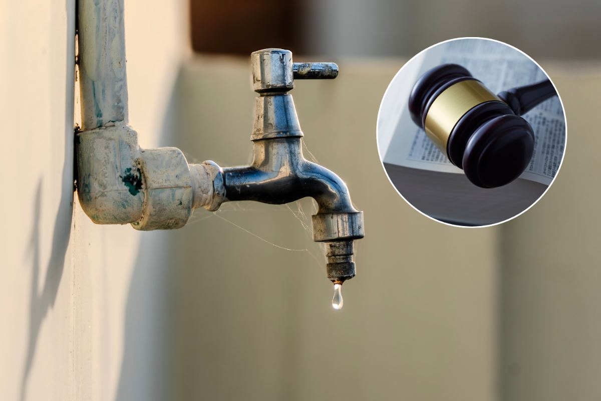 rubinetto d'acqua che gocciola