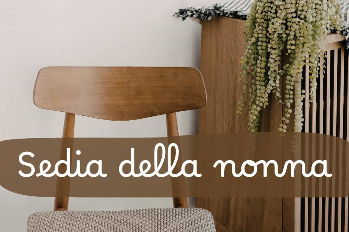 sedia di legno